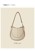 Large Capacity Bucket Bag for Women - Soft Leather Crossbody with Saddle Style