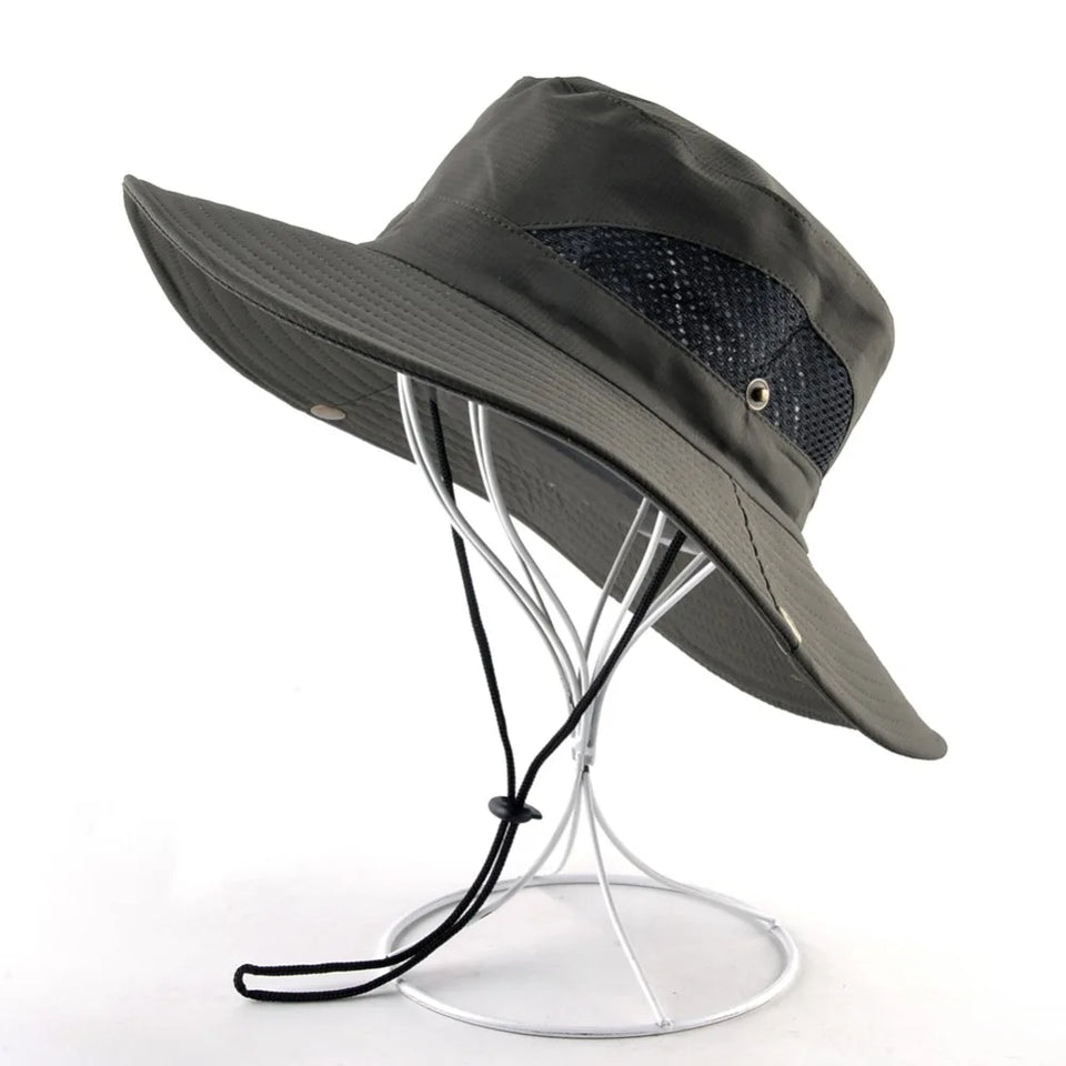 Anti-UV Wide Brim Hat - Unisex Sun Protection for Fishing, Hiking & Beach