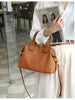 Women's Natural Leather Crossbody Bag - Premium Cowhide Large Capacity Design