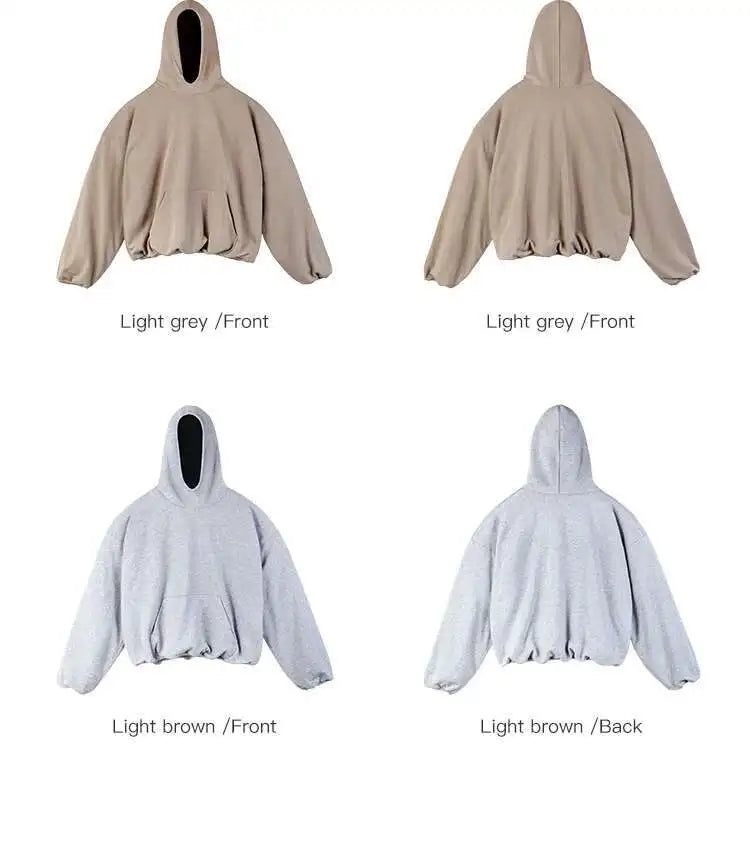 PFNW High Street Men's Hoodie - Oversized Punk Style Double Layer Sweatshirt