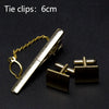 Men's Classic Cufflinks & Tie Clip Set - Luxury Fashion Jewelry Gift