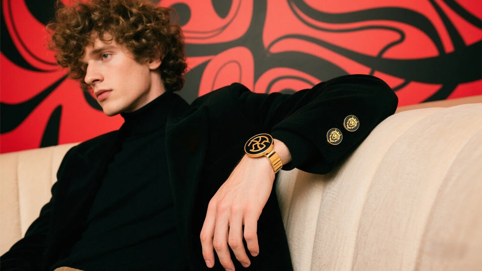 Engraved Lion King Cufflinks - Norse Viking Stainless Steel