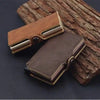Split Leather RFID Wallet for Men - Slim Pop-Up Design with Money Clip