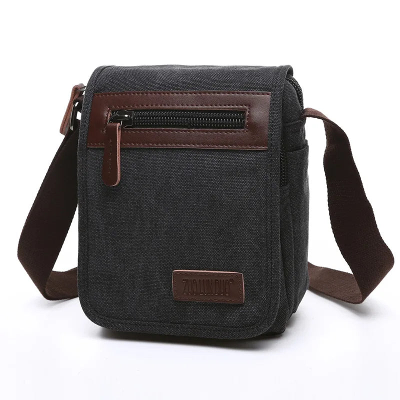 High Quality Canvas Shoulder Bag - Designer Unisex Messenger Bag with Large Capacity