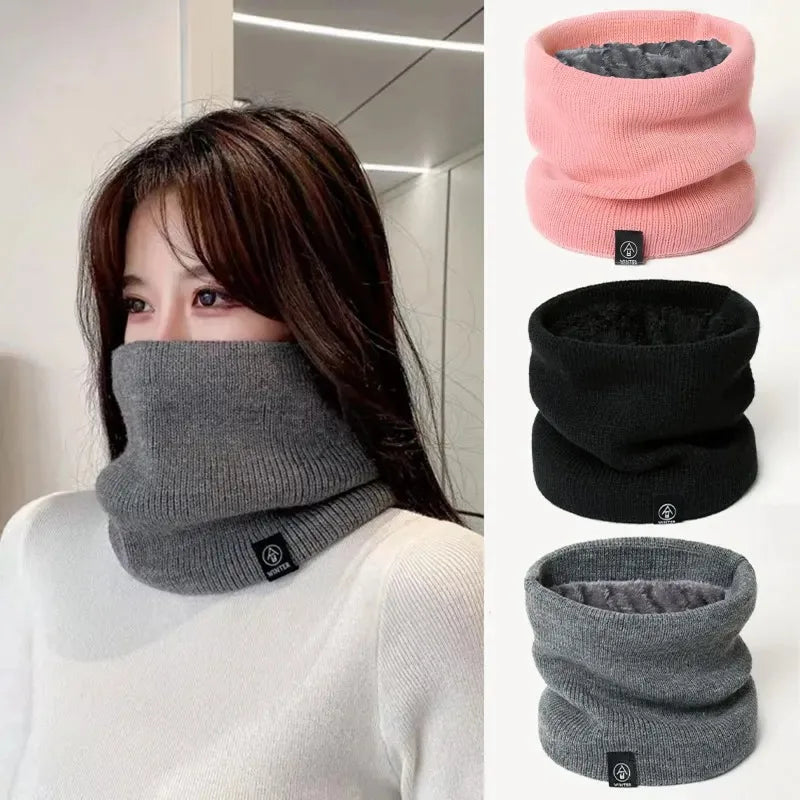 Thick Knitted Winter Scarf - Cashmere-Like Ring Snood