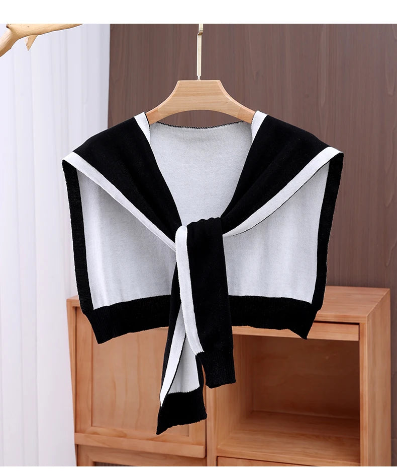 Women's Cotton Paisley Stole - Small Square Shawl with Striped Accents