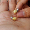 LATS Dainty Snail Earrings - Gold Silver Fashion Studs