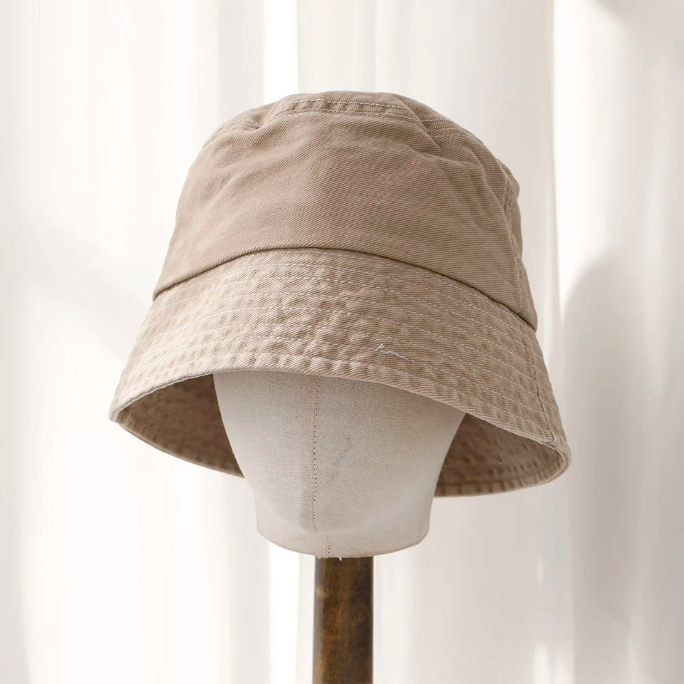 Four Season Women's Bucket Hat - Cotton Fringed with Adjustable Wire Brim