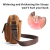 Men's Fashion Leather Bag - Large Crossbody with Pressure-Relief Strap