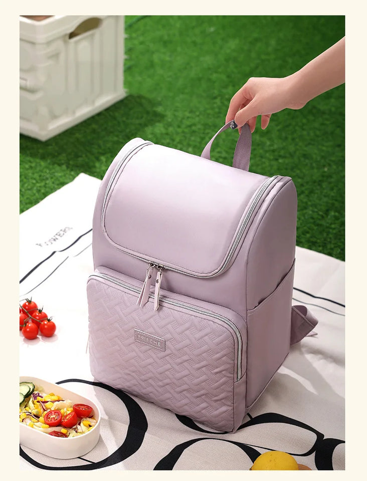 Large Capacity Cooler Backpack - Insulated Leakproof Bag for Camping, Hiking & Picnic