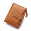 Large Capacity Women's RFID Wallet - Leather Bifold with Coin Pocket & ID Windows