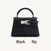 Trapezoidal Leather Handbag for Women - Versatile Tote Style