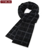 Luxury Men's Cashmere Scarf - Winter Wool Plaid Muffler Perfect for Gifts