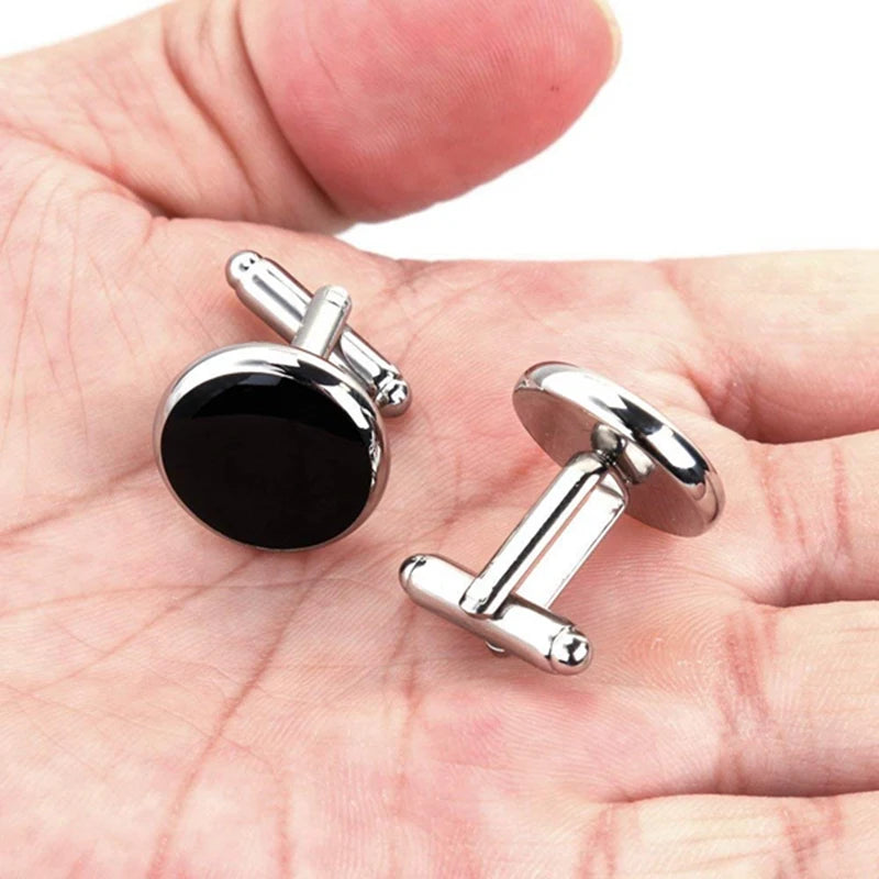 Complete Tuxedo Accessories Set - 2 Cufflinks & 6 Studs for Formal Occasions