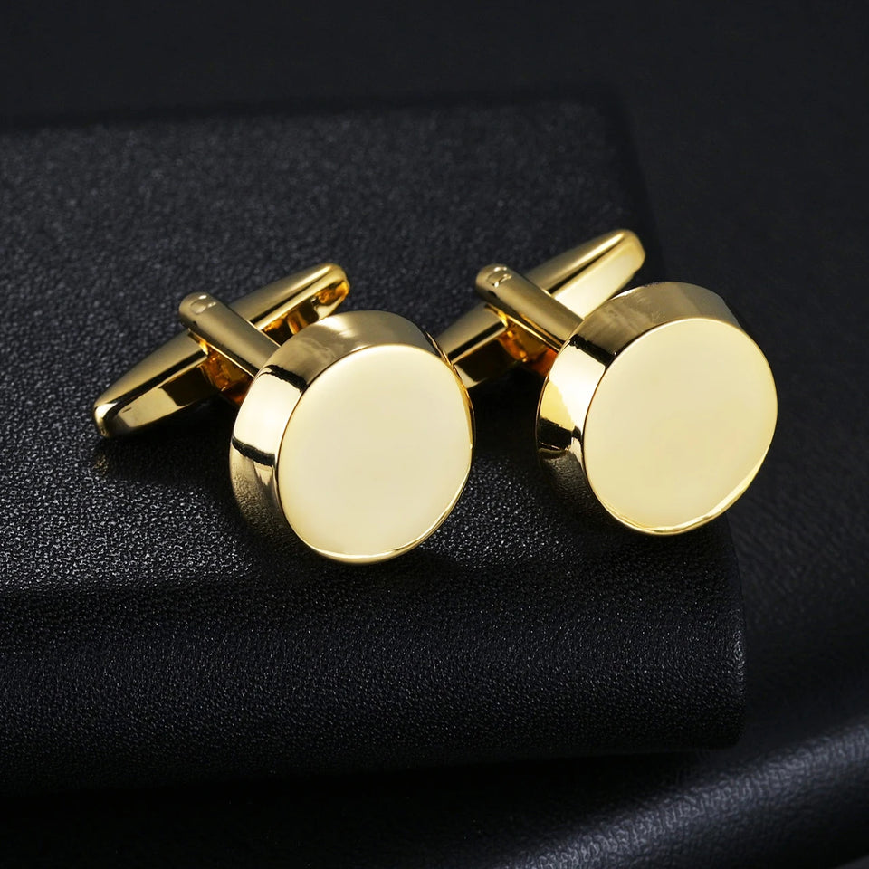 Luxury Metal Cufflinks & Tie Clip Set - 10 Styles Premium Men's Accessories