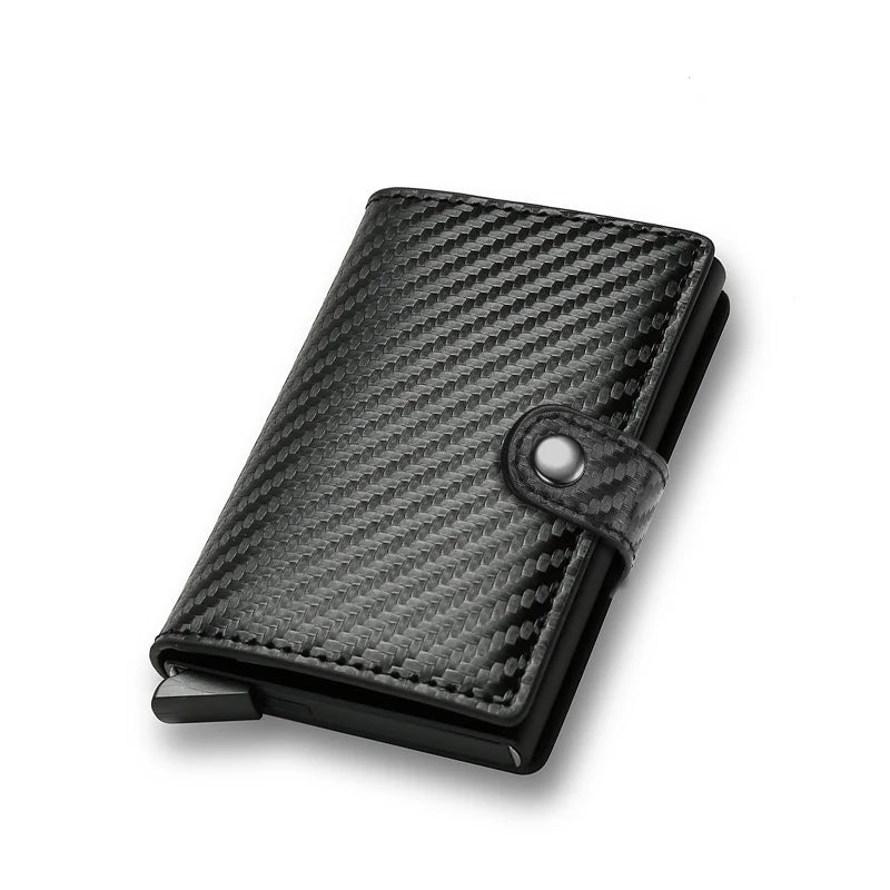 Carbon Fiber Men's Wallet - Ultra-Slim RFID Pop-Up Card Holder