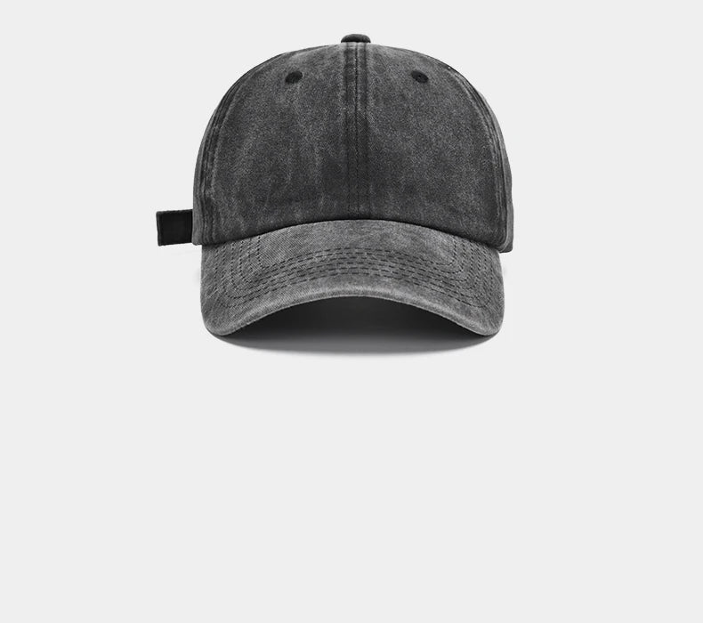 Vintage Hip Hop Baseball Cap - Washed Cotton Snapback for Men & Women