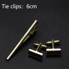 Men's Classic Cufflinks & Tie Clip Set - Luxury Fashion Jewelry Gift