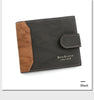 Secure Men's Wallet - PU Leather Card Holder with Hasp & Multiple Compartments