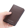 Minimalist Men's Wallet - Slim PU Leather Front Pocket Card Holder
