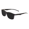 Rectangular Frame Sunglasses - Large Size with Clip-On Design & Spring Hinges