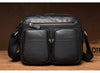 Leather Messenger Bag - Casual Crossbody with Zipper Design
