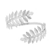 Metal Leaf Upper Arm Cuff - FTCY Greek Roman Style Gold Armband