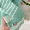 Preppy Striped Knitted Scarf - High-Grade Office Shawl for Air-Conditioned Spaces