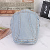 Retro Washed Denim Flat Cap - Adjustable Cotton Sunshade Hat