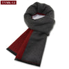 Luxury Men's Cashmere Scarf - Winter Wool Plaid Muffler Perfect for Gifts