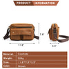 Men's Fashion Leather Bag - Large Crossbody with Pressure-Relief Strap