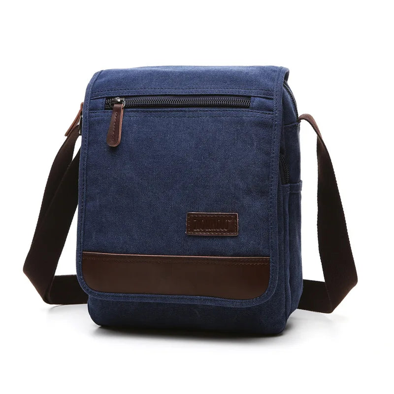 High Quality Canvas Shoulder Bag - Designer Unisex Messenger Bag with Large Capacity
