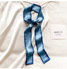 Satin Ribbon Neckerchief for Women - 6x115cm Long Silk-Style