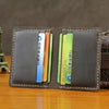 Business Card Holder - Genuine Leather Credit Card Wallet & ID Organizer