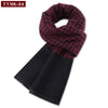 Luxury Men's Cashmere Scarf - Winter Wool Plaid Muffler Perfect for Gifts