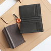 Custom Engraved Leather Card Holder - Personalized Business Wallet for Men