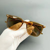 Retro Brown Square Sunglasses - Outdoor UV Protection & Prescription Ready