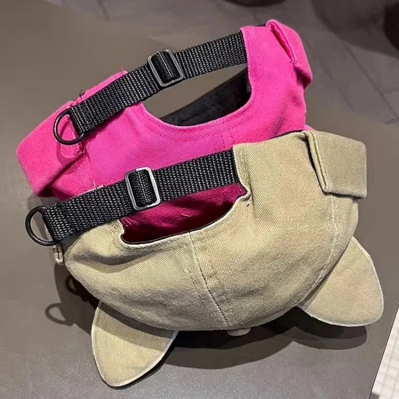 Adjustable Cat Ears Hat - Unisex Brimless Beanie Cap in Denim Style