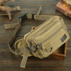 4-Layer Canvas Waist Pack - Large Capacity Multi-Functional Belt Bag with Phone Pocket