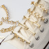 Luxury Pearl Shoe Charm - Vintage Rhinestone Shoelace Buckle Accessory