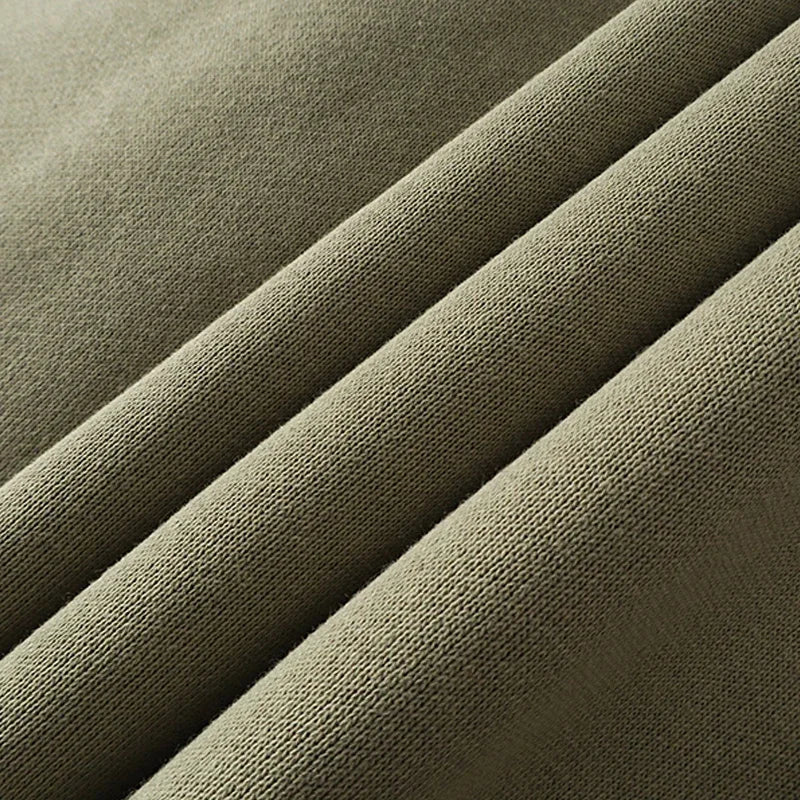 Wide Style Cotton Hoodie - Heavy Double Layer Unisex Zipper Coat