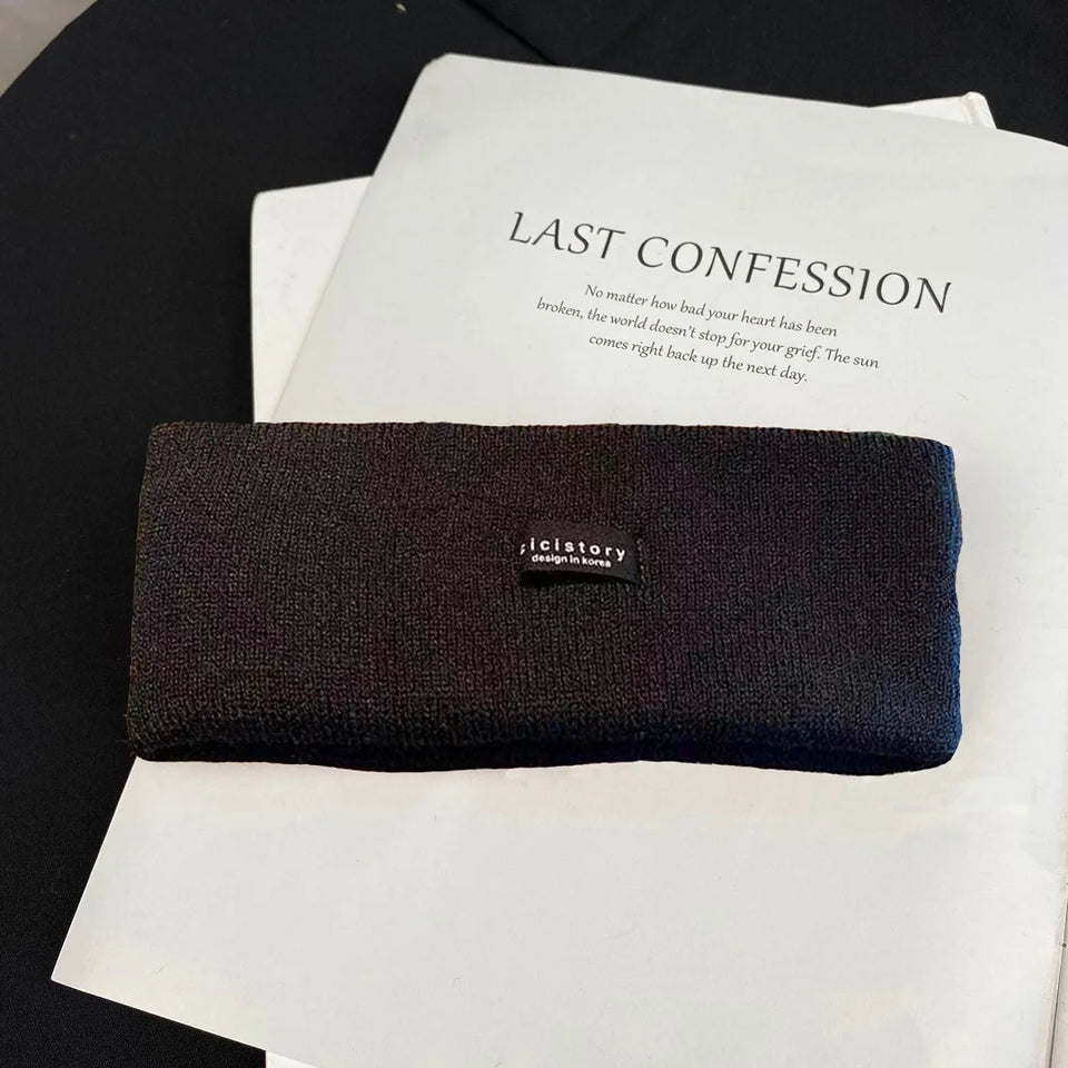 High Stretch Knitted Headband - Yoga, Face Wash & Hair Tie for Autumn/Winter