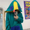 Loose Fit Frog Hoodie - Men's Plus Size Korean Style Fleece Lined Pullover