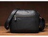 Leather Messenger Bag - Casual Crossbody with Zipper Design