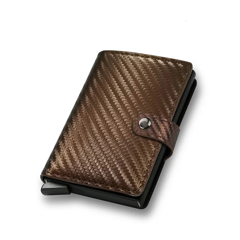 Carbon Fiber Men's Wallet - Ultra-Slim RFID Pop-Up Card Holder