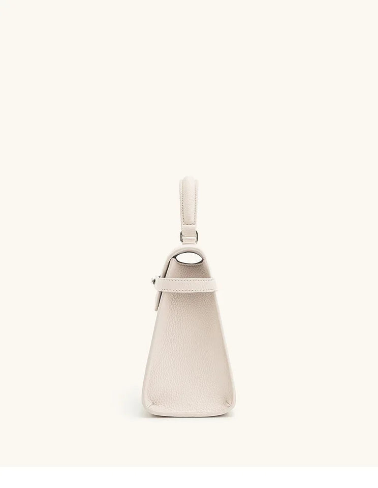 Trapezoidal Leather Handbag for Women - Versatile Tote Style