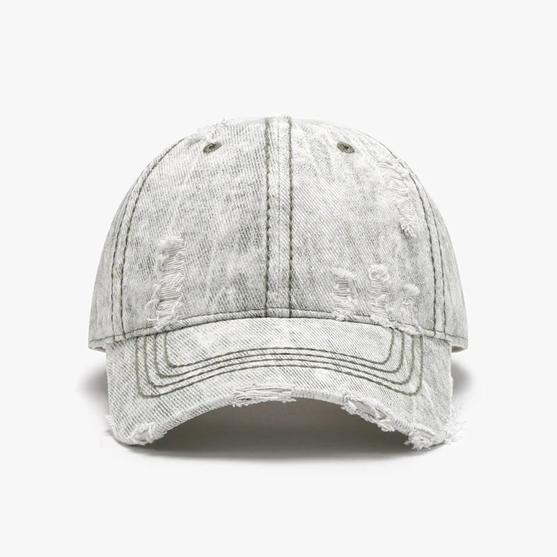 Soft Washed Cotton Baseball Cap - Unisex Adjustable Breathable Design for Daily Wear
