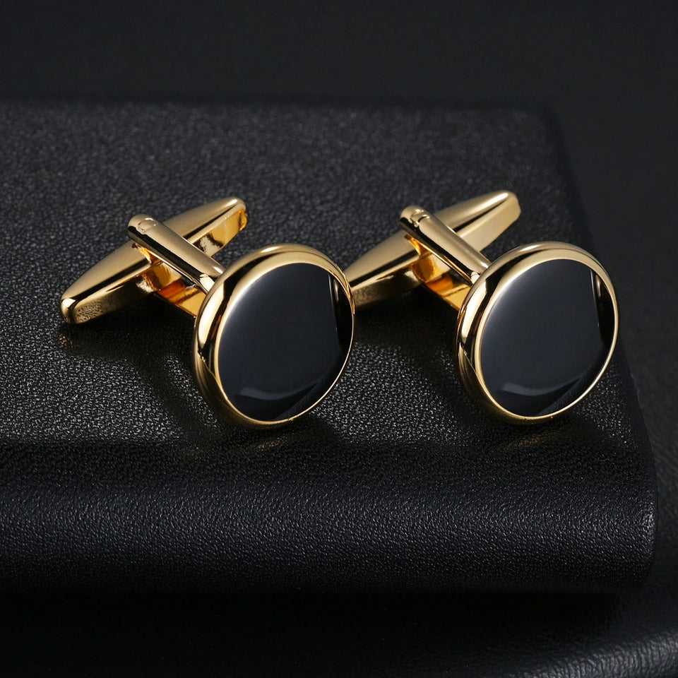 Luxury Metal Cufflinks & Tie Clip Set - 10 Styles Premium Men's Accessories