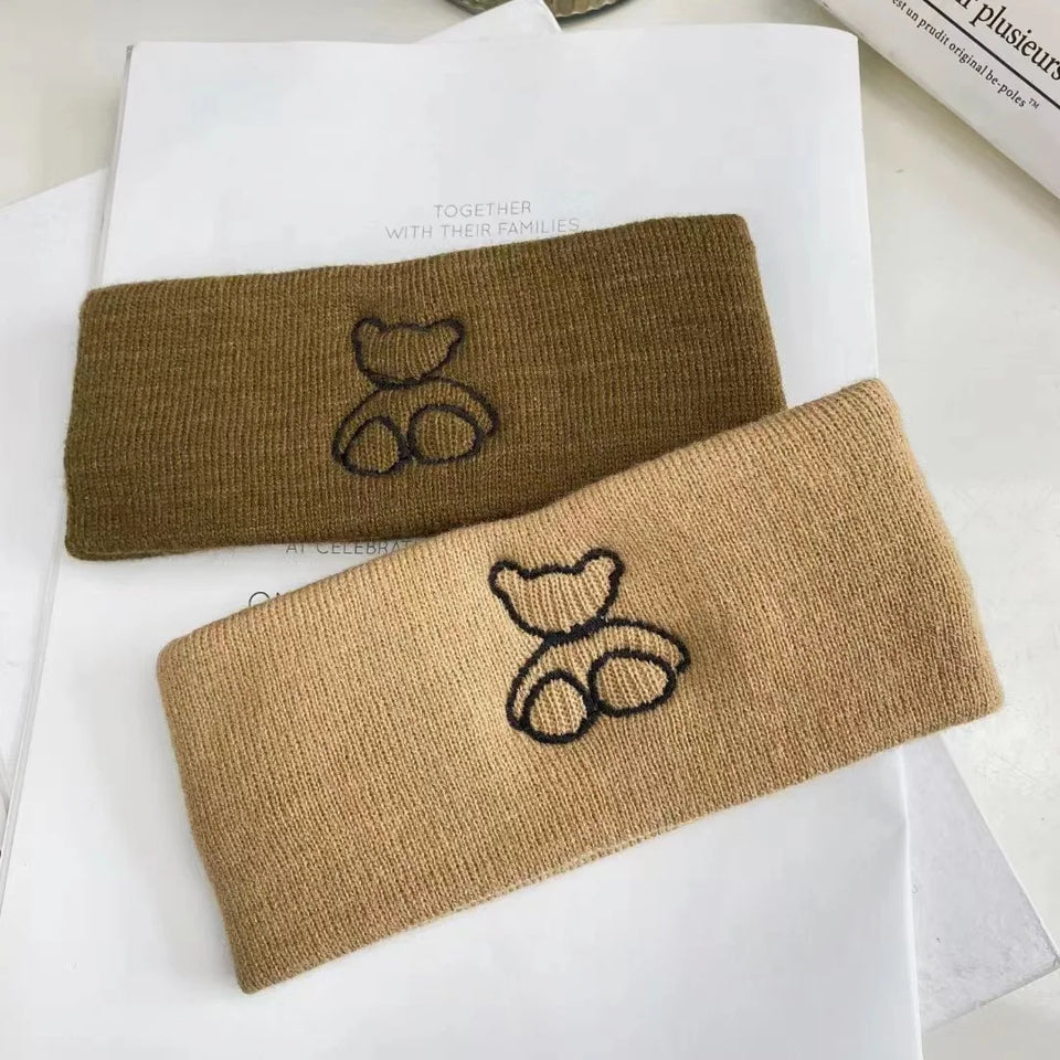 High Stretch Knitted Headband - Yoga, Face Wash & Hair Tie for Autumn/Winter