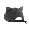 Adjustable Cat Ears Hat - Unisex Brimless Beanie Cap in Denim Style